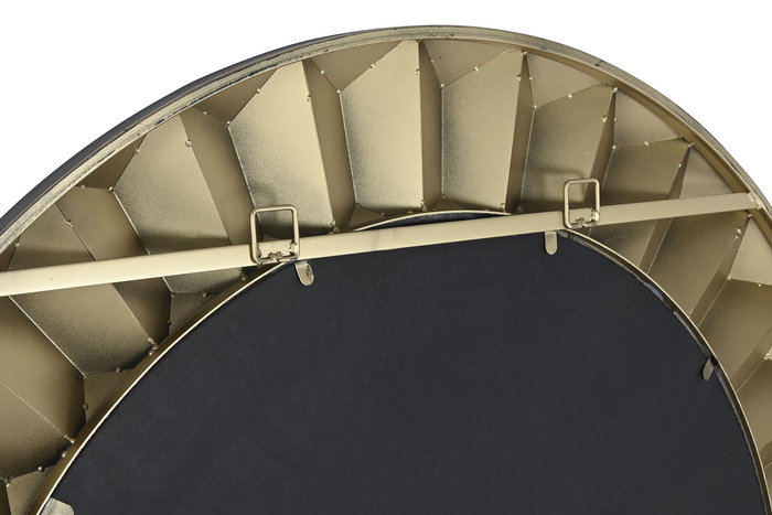 DKD Home Decor Espejo Moderno Dorado Hierro y Cristal 110.5 x 110.5 x 5.5 cm