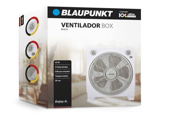 BLAUPUNKT BOX Ventilador de Pie o Mesa 30 cm 45W