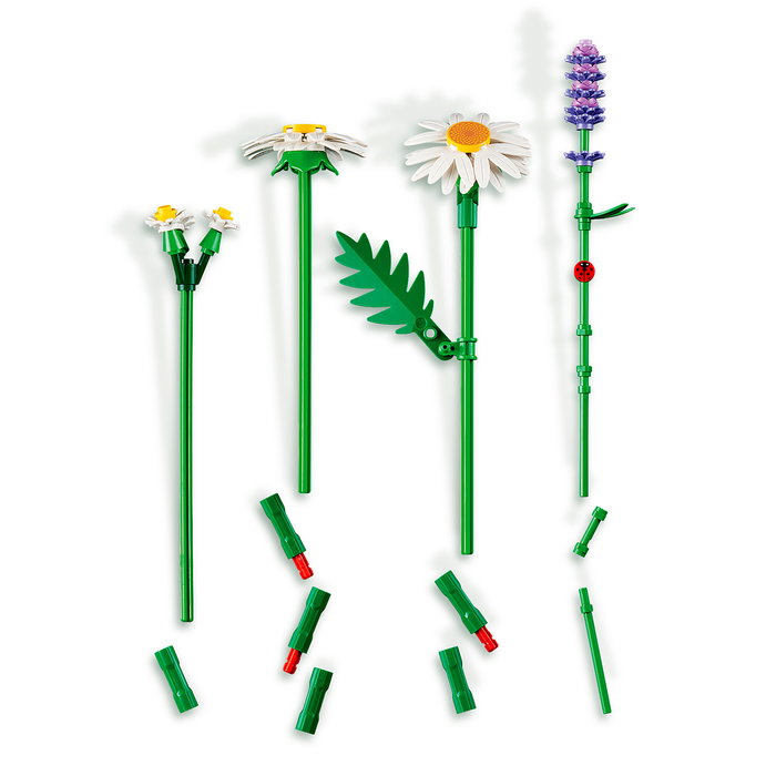 LEGO Botanicals Margaritas 11508 Set de Construcción con 133 Piezas
