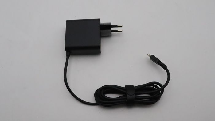 Lenovo Adaptador de Corriente 65W con Puertos Duales y Voltajes Ajustables 20V/15V/9V/5V para Carga Simultánea