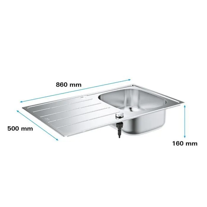 Grohe Fregadero de acero inoxidable