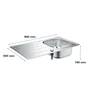 Grohe Fregadero de acero inoxidable
