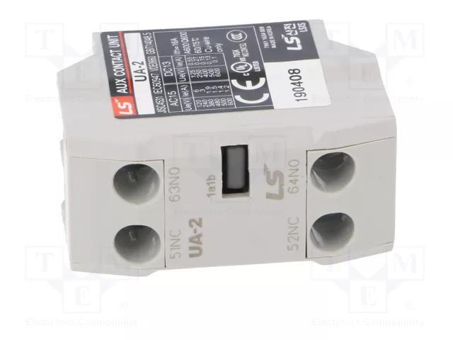 LS ELECTRIC Contactores auxiliares UA-2 1A1B con agarres de tornillo