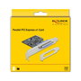 DeLOCK PCI Express a Paralelo IEEE1284 - Tarjeta PCIe 1x Puerto Paralelo para Windows 10/8.1, Soporte EPP/ECP, Bidireccional, Interna