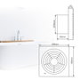 GSC Evolution Extractor doméstico Nagod Ø80mm Blanco