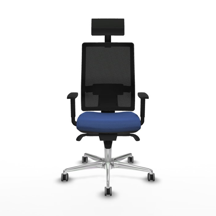 PIQUERAS Y CRESPO Silla de oficina Horna con mecanismo Sincro Azul marino