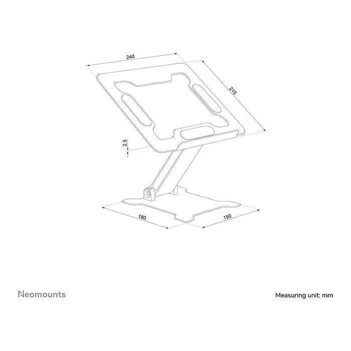 Neomounts DS20-740BL1 Soporte para Portátil 11-15 Pulgadas Negro Neomounts DS20-740BL1 Soporte para Portátil 11-15 Pulgadas Negro
