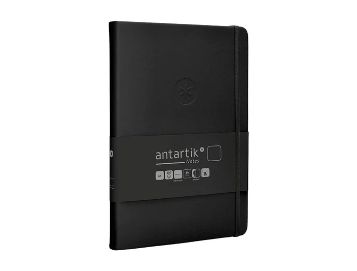Antartik Cuaderno A5 Tapa Dura Hojas Lisas Negro 100 Hojas 80gr FSC Colección Antartik Notes