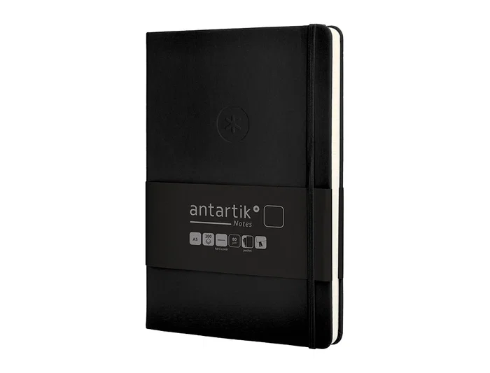 Antartik Cuaderno A5 Tapa Dura Hojas Lisas Negro 100 Hojas 80gr FSC Colección Antartik Notes