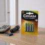 CEGASA Pila Alcalina AAA LR03 1,5 V, 4 Unidades