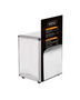 Inde Servilletero Inox con Porta Menú My Bar - 11.8 x 10.7 x 14.8 cm (12 Unidades)