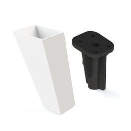 Q&Q Pata Plástico Modelo Faster Acabado Blanco