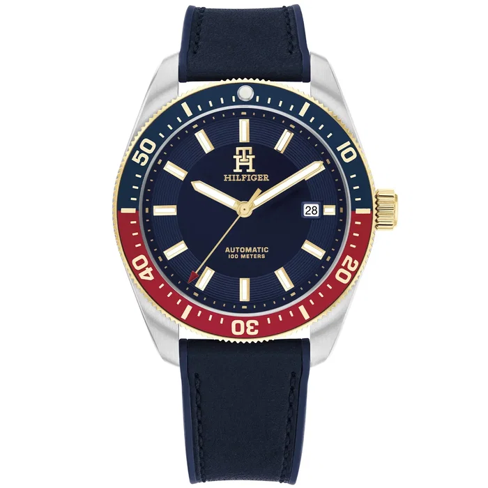 Tommy Hilfiger Reloj Automático 1792141 con Correa Azul Tommy Hilfiger Reloj Automático 1792141 con Correa Azul