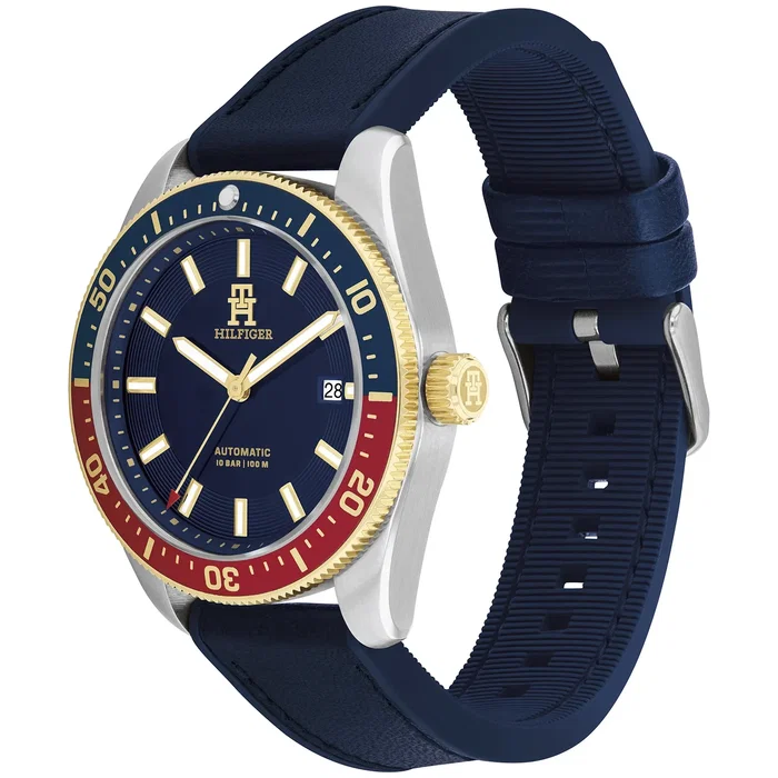 Tommy Hilfiger Reloj Automático 1792141 con Correa Azul Tommy Hilfiger Reloj Automático 1792141 con Correa Azul