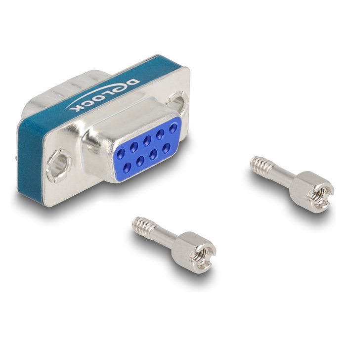 DeLOCK Adaptador Filtro de Supresión de Interferencias RF/EMI D-Sub 9 Pin Macho a Hembra