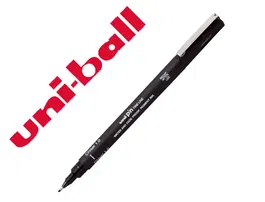 Uniball PIN Rotulador Calibrado Punta Biselada 1 mm Color Negro