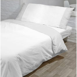 Juego de funda nórdica Hosteline MONACO NORDICO Blanco Cama de 180 260 x 240 cm 4 Piezas