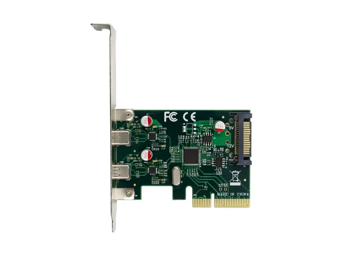 Conceptronic EMRICK13G Tarjeta Controladora Interna PCIe x4 con 2 Puertos USB-C 3.2 Gen 2 (10 Gb/s), ASM3142, Incluye Soporte y Controladores