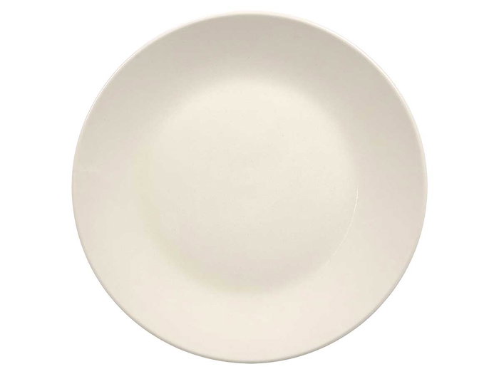 VESSIA Plato de Postre Liso de Porcelana Blanca 19,3 cm