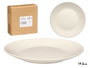 VESSIA Plato de Postre Liso de Porcelana Blanca 19,3 cm