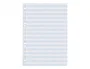 Liderpapel Recambio A5 100 Hojas Cuadriculado Pautado con Margen y 6 Taladros