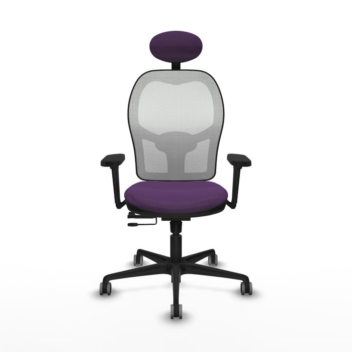 PIQUERAS Y CRESPO Silla de oficina Jorquera con mecanismo Sincro/Traslack Morado y Blanco PIQUERAS Y CRESPO Silla de oficina Jorquera con mecanismo Sincro/Traslack Morado y Blanco