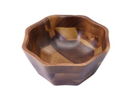 DKD Home Decor Bol de Acacia Natural 15x15x6 cm