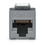 Ubiquiti Networks Inc. UACC-Keystone-Jack-C6A Jack Keystone Cat6A 12 Piezas - Conector RJ-45 Femenino LSA, Zinc, Compatible T568A/B