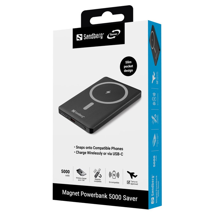 SANDBERG Magnet Powerbank 5000 Saver SANDBERG Magnet Powerbank 5000 Saver