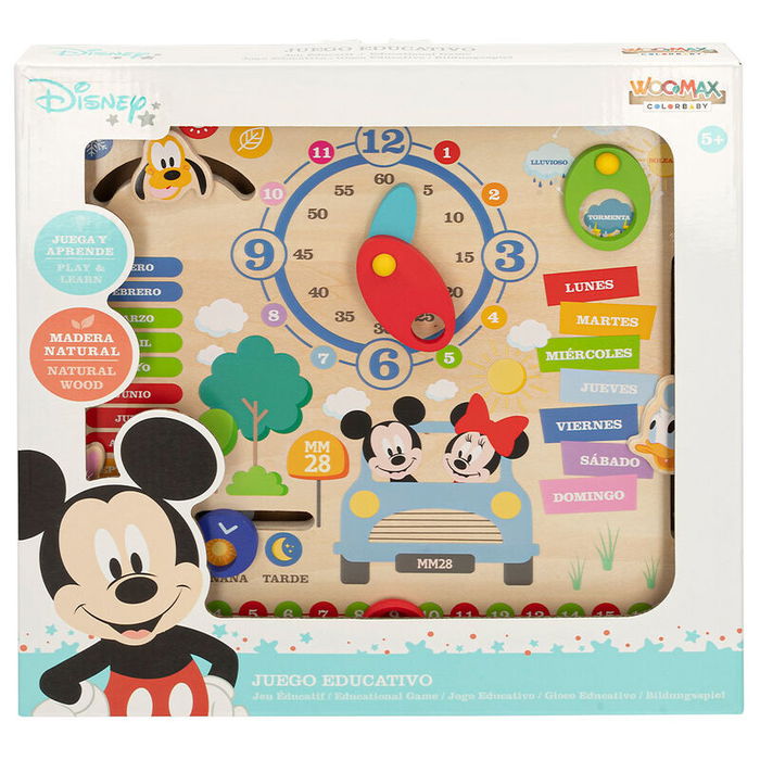 WOOMAX Juego Educativo Calendario Disney +5 años Aprende Días Semana Clima Estaciones Meses Horas 30x30cm WOOMAX Juego Educativo Calendario Disney +5 años Aprende Días Semana Clima Estaciones Meses Horas 30x30cm