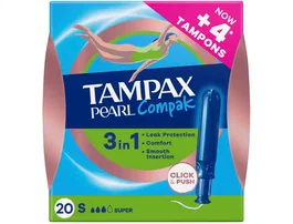 Tampax Pearl Compak Super Caja de 20 Unidades