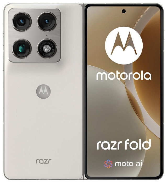 Motorola Razr Fold 16/512GB Lily White - 7"+6,5" pOLED, Snapdragon 8 Gen 5, 5G, Triple Cámara, Dual SIM + eSIM, NFC, Android 16 Motorola Razr Fold 16/512GB Lily White - 7"+6,5" pOLED, Snapdragon 8 Gen 5, 5G, Triple Cámara, Dual SIM + eSIM, NFC, Android 16