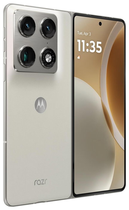 Motorola Razr Fold 16/512GB Lily White - 7"+6,5" pOLED, Snapdragon 8 Gen 5, 5G, Triple Cámara, Dual SIM + eSIM, NFC, Android 16 Motorola Razr Fold 16/512GB Lily White - 7"+6,5" pOLED, Snapdragon 8 Gen 5, 5G, Triple Cámara, Dual SIM + eSIM, NFC, Android 16