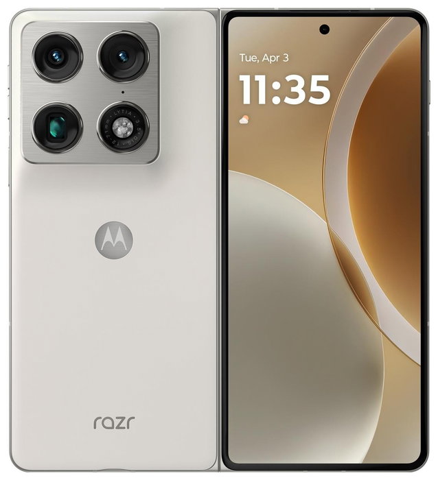 Motorola Razr Fold 16/512GB Lily White - 7"+6,5" pOLED, Snapdragon 8 Gen 5, 5G, Triple Cámara, Dual SIM + eSIM, NFC, Android 16 Motorola Razr Fold 16/512GB Lily White - 7"+6,5" pOLED, Snapdragon 8 Gen 5, 5G, Triple Cámara, Dual SIM + eSIM, NFC, Android 16