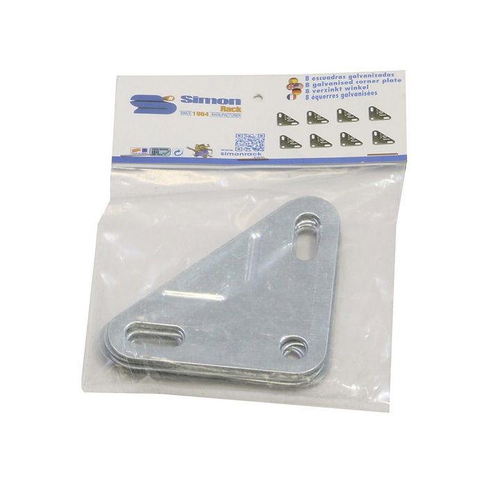 Simon Rack Bolsa 8 und. Escuadras Galvanizadas para Estanterías Metálicas Antocorrosión