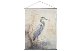 DKD Home Decor Lienzo Papel Abeto Garza Desgastado 138x2,8x180