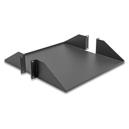 DeLOCK Estante de 19″ de doble cara 2U gris oscuro hasta 46 kg