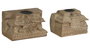 DKD Home Decor Portavela de Teca Pieza Única