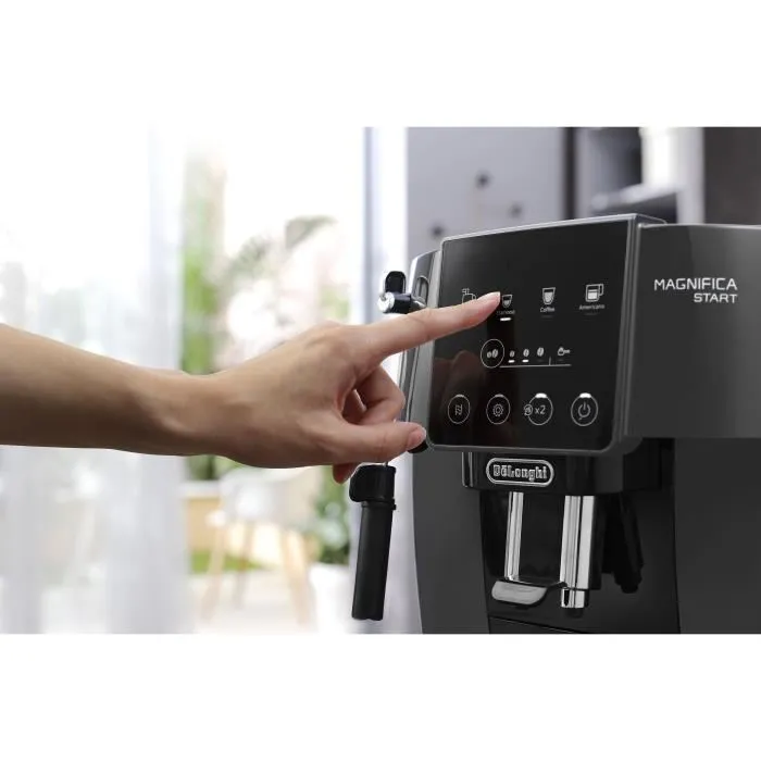 De'Longhi ECAM220.22.GB Cafetera Superautomática con Espumador de Leche, 1450 W, Negro