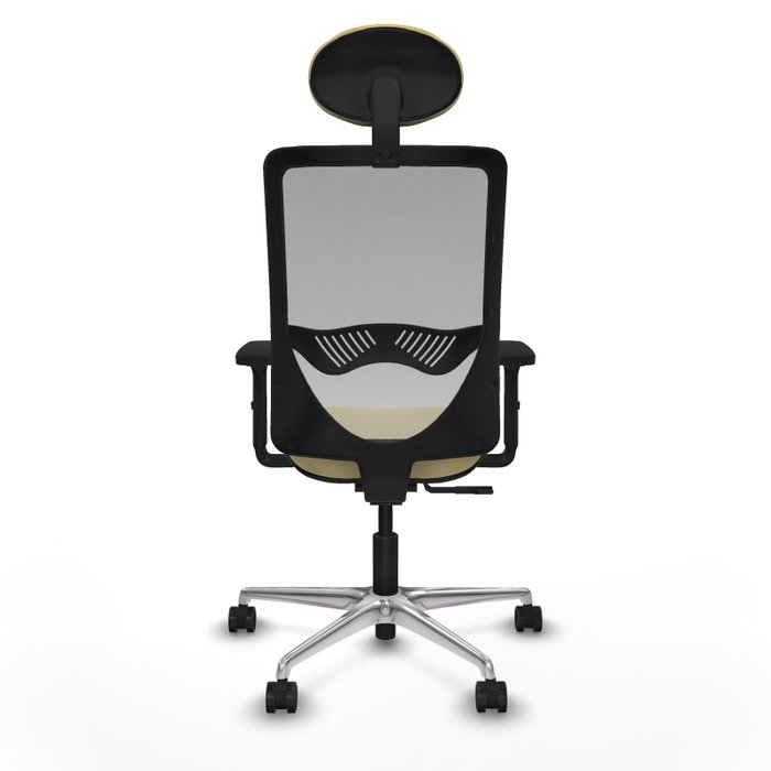 PIQUERAS Y CRESPO Silla de oficina Zulema con mecanismo Sincro, Crema y Gris PIQUERAS Y CRESPO Silla de oficina Zulema con mecanismo Sincro, Crema y Gris