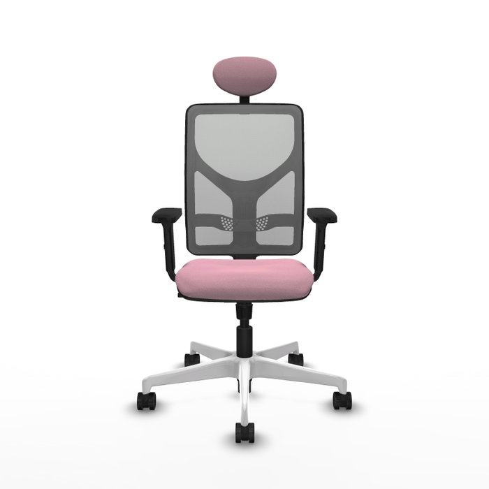 PIQUERAS Y CRESPO Silla de oficina Motilla con mecanismo Sincro, Rosa y Gris PIQUERAS Y CRESPO Silla de oficina Motilla con mecanismo Sincro, Rosa y Gris