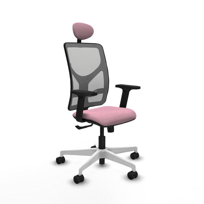 PIQUERAS Y CRESPO Silla de oficina Motilla con mecanismo Sincro, Rosa y Gris PIQUERAS Y CRESPO Silla de oficina Motilla con mecanismo Sincro, Rosa y Gris