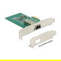 DeLOCK 89481 Tarjeta PCI Express Gigabit LAN 1000 Mbit/s con Slot SFP, Fibra, Intel i210, Soporte Windows Server y Linux, Jumbo Frames