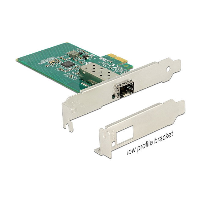 DeLOCK 89481 Tarjeta de red Gigabit LAN 1 x SFP Intel i210 PCI Express