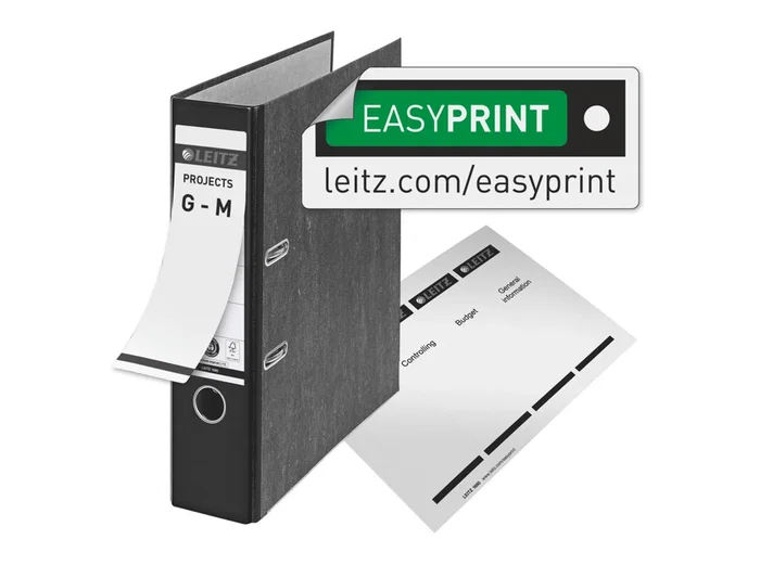 Leitz Archivador de Palanca A4 Lomo 80mm Negro Cartón Reciclado