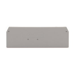 WAGO 281-334 Placa de cierre e intermediación Gris