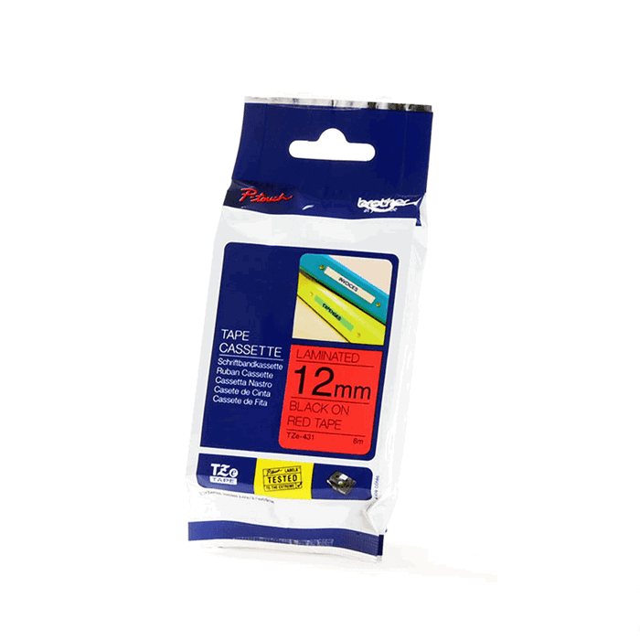 Brother TZe-431 Cinta laminada 12mm Rojo/Negro Brother TZe-431 Cinta laminada 12mm Rojo/Negro
