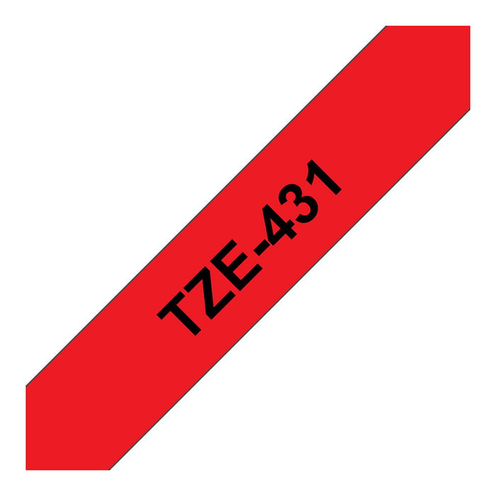 Brother TZe-431 Cinta laminada 12mm Rojo/Negro Brother TZe-431 Cinta laminada 12mm Rojo/Negro
