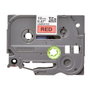 Brother TZe-431 Cinta laminada 12mm Rojo/Negro
