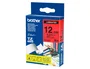 Brother TZe-431 Cinta laminada 12mm Rojo/Negro
